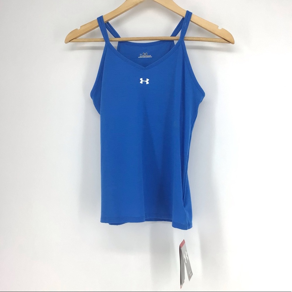 Under Armour Blue Heatgear Athletic Tank Top NWT